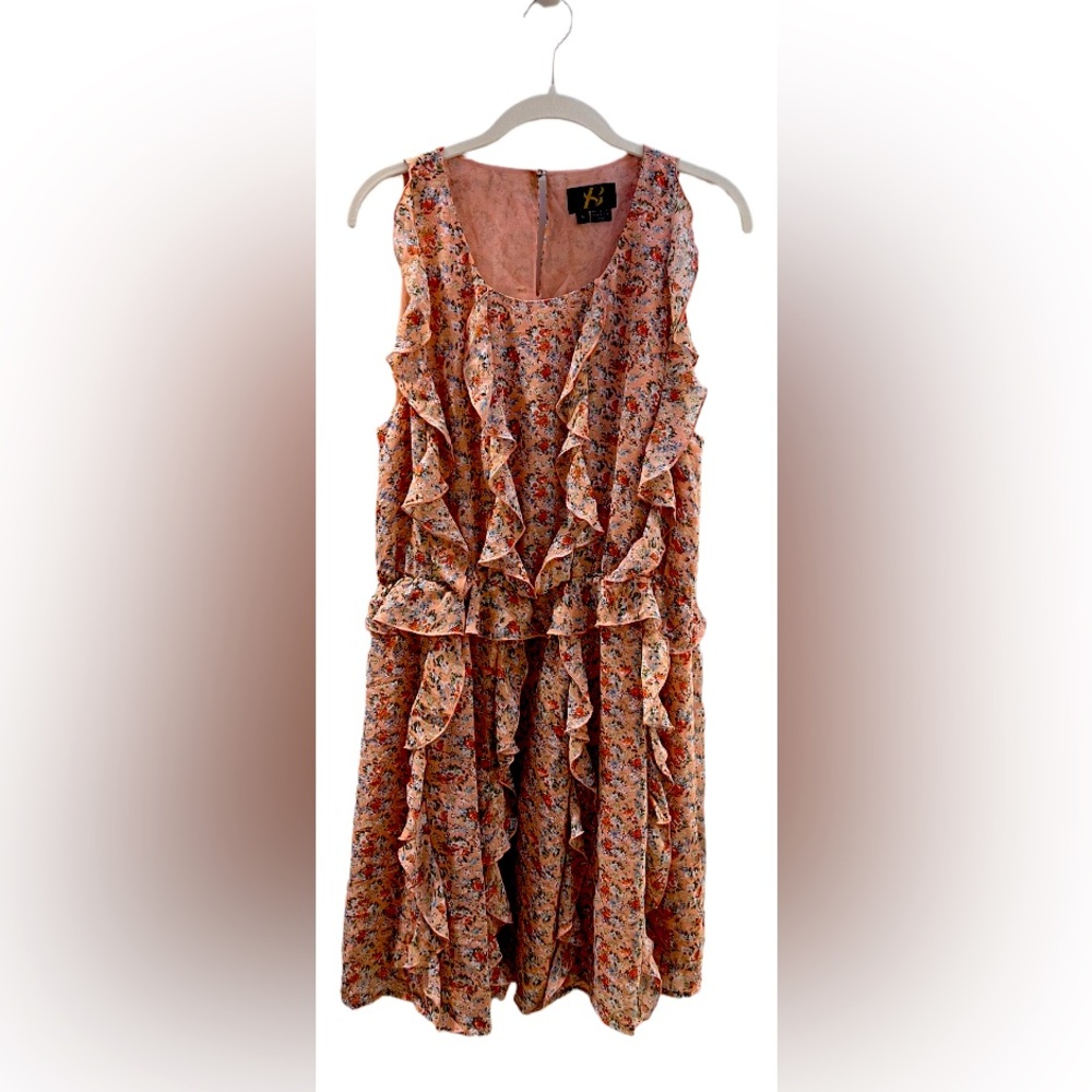 Sachin & Babi Senna Dress - Ruffled Peach Mini Dress - Anthropologie